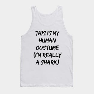 I just really like sharks okay? brown professional artwork Tank Top